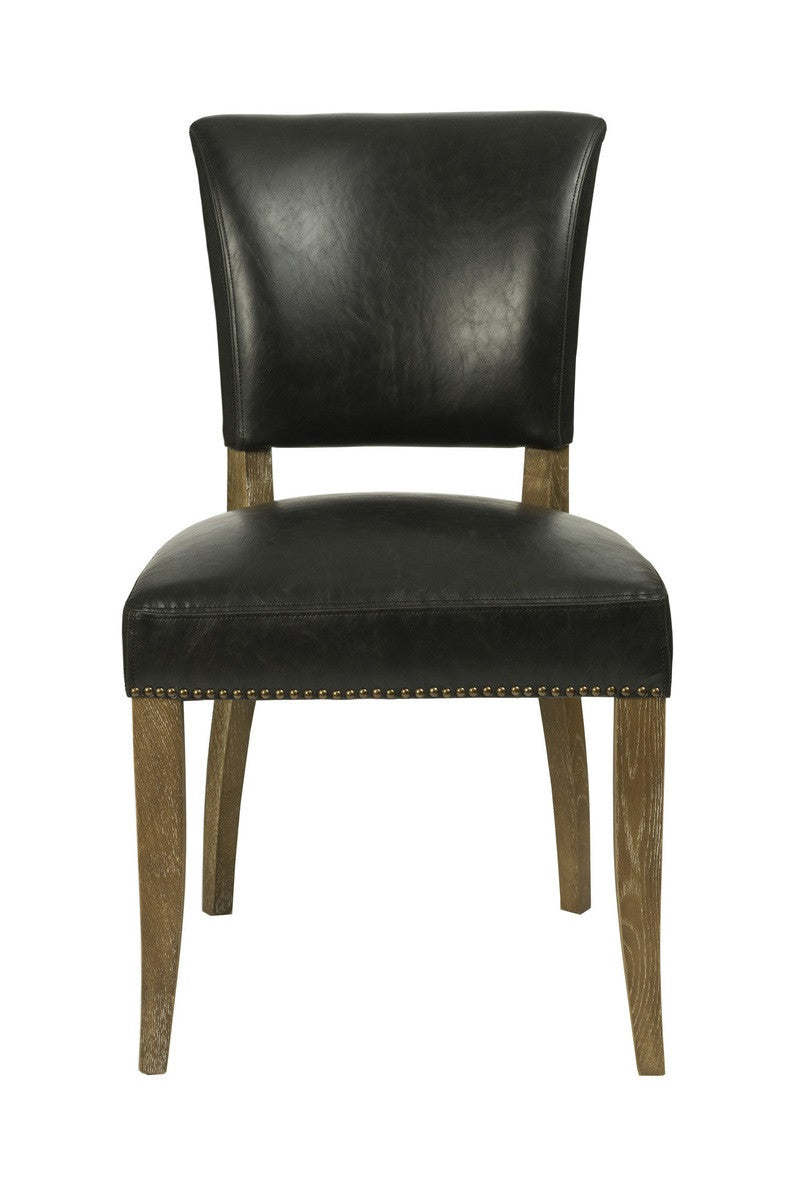 Luther Dining Chair - Black Bicast Leather - 2003-2018 Homestead Furniture All Rights Reserved