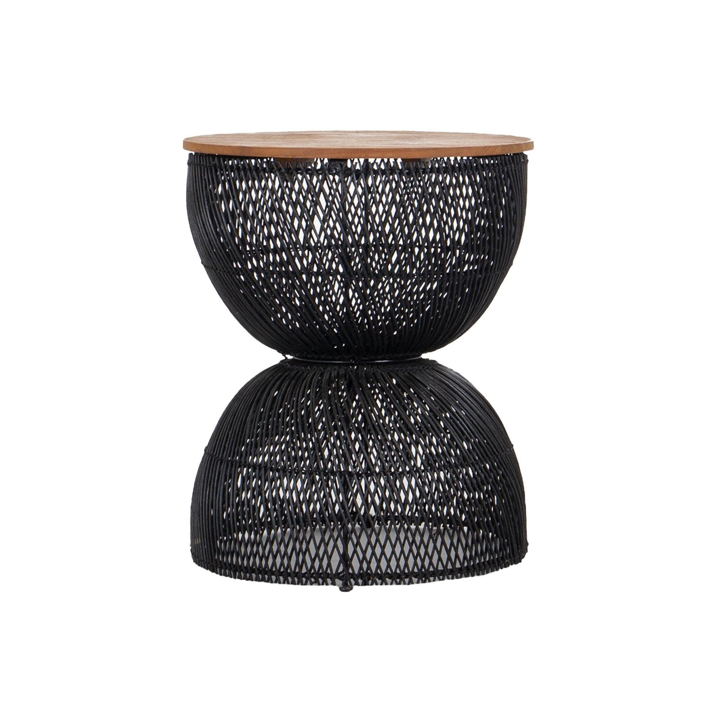 D-Bodhi Wave Side Table / Stool - Black