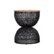 D-Bodhi Wave Side Table / Stool - Black