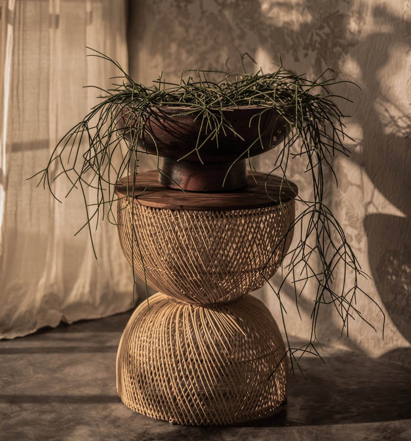 D-Bodhi Wave Side Table / Stool - Natural