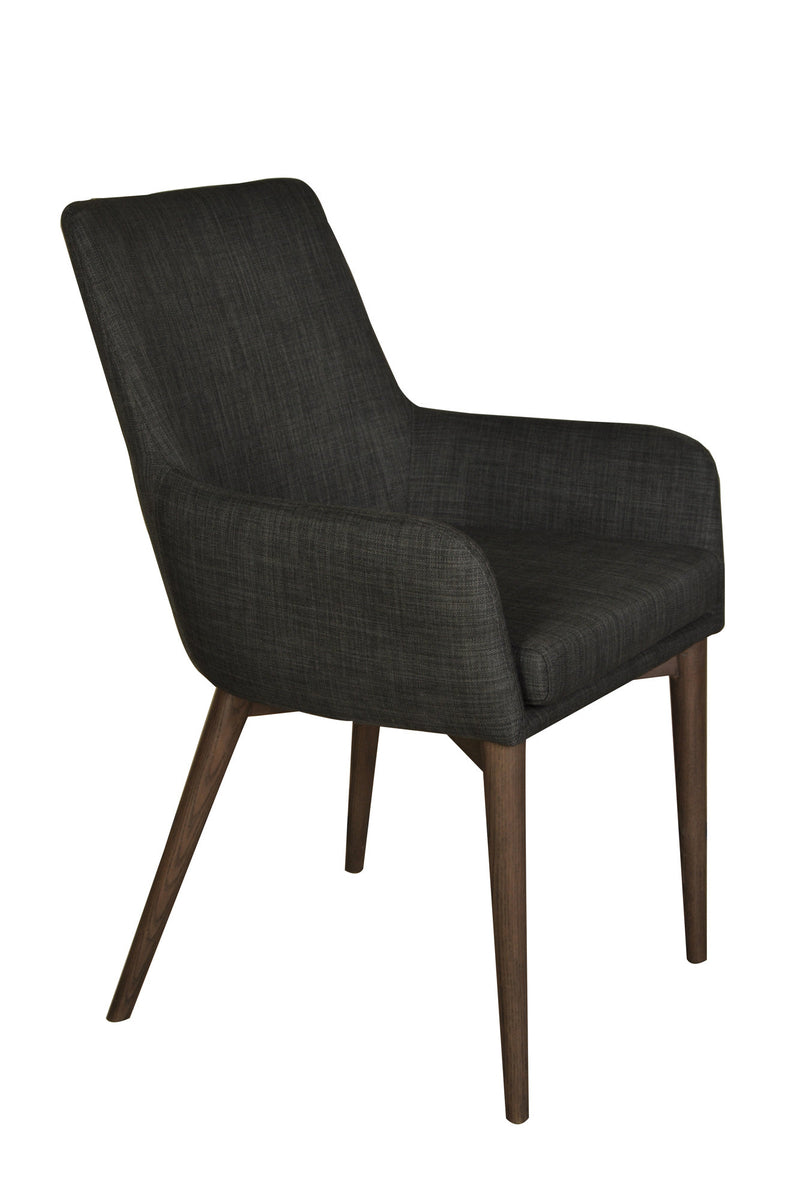 Fritz Dining Chairs with Arms - Dark Grey