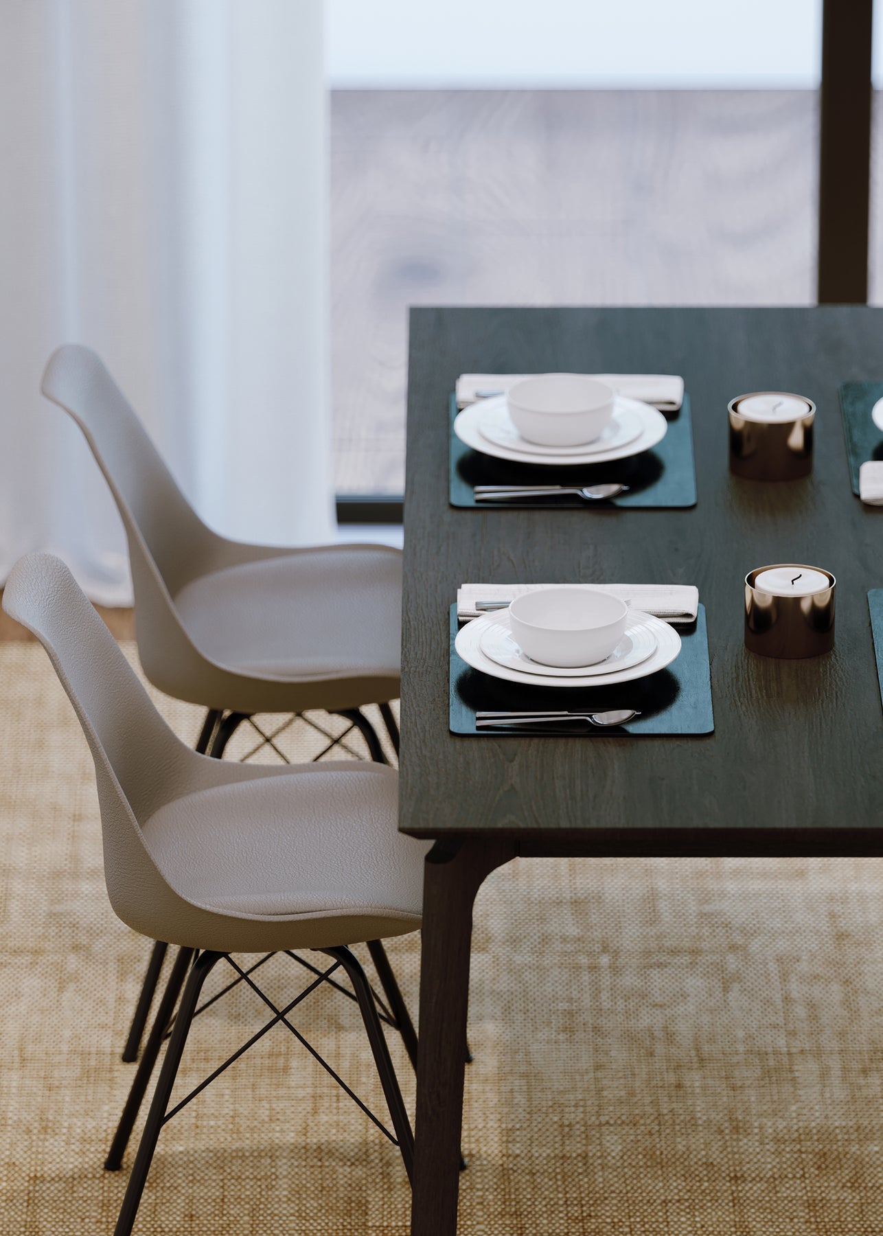 Kenzo Dining Table - 71" - Black
