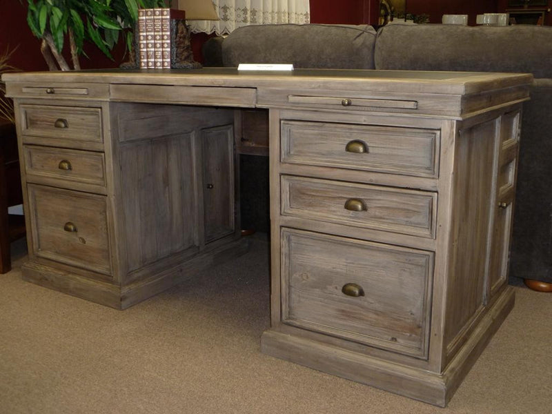 Lifestyles - Settler Double Pedestal Desk - Sundried - 2003-2018 Homestead Furniture All Rights Reserved