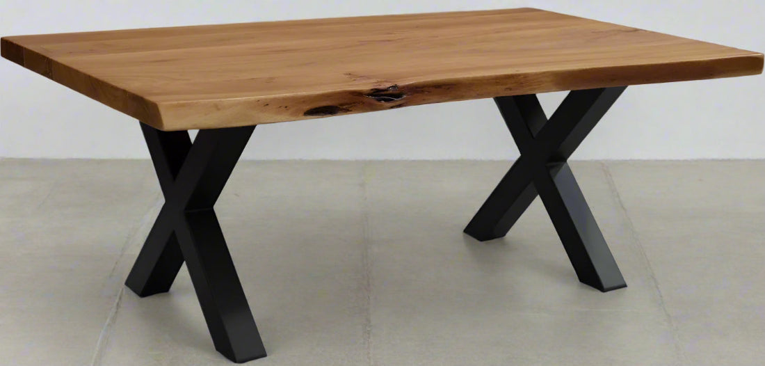 Calcutta Live Edge Coffee Tables - 2 Sizes - Natural - X-Bases