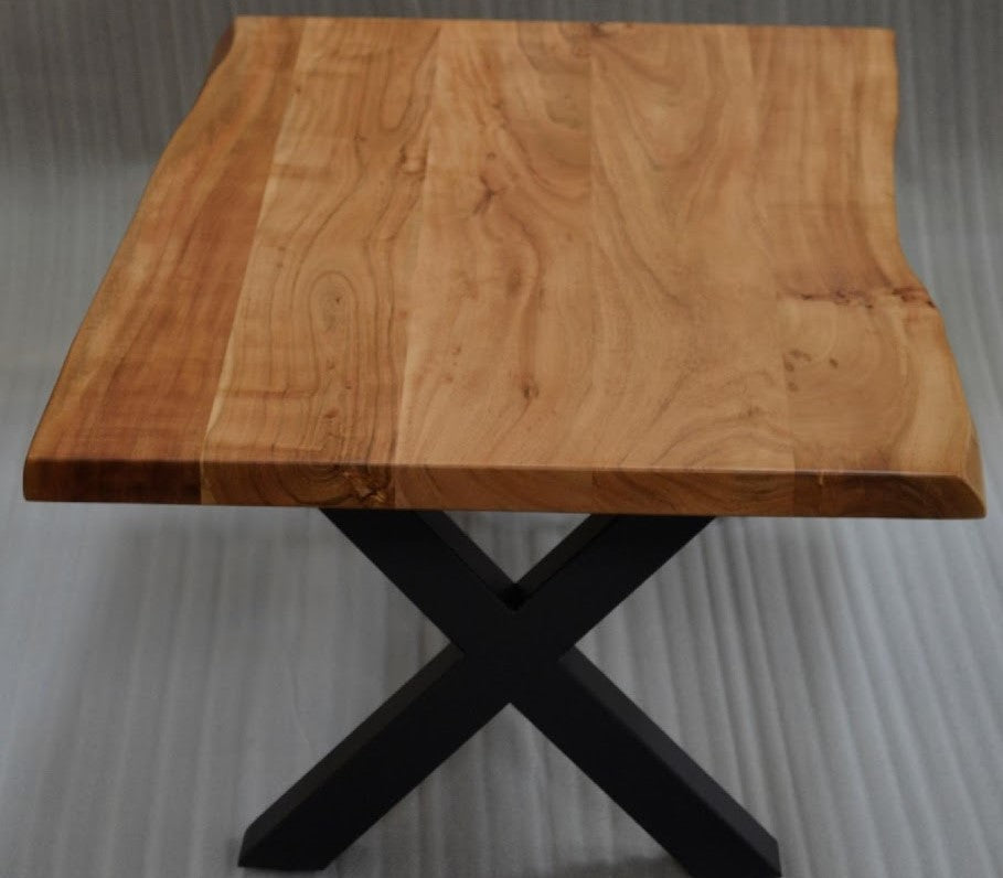 Calcutta Live Edge Coffee Tables - 2 Sizes - Natural - X-Base