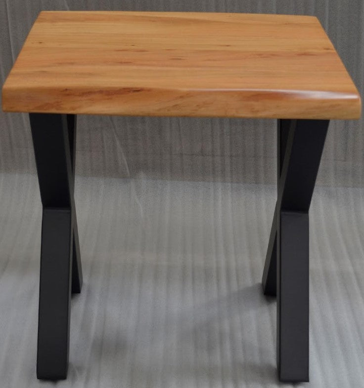 Calcutta Live Edge - End Table - Natural - X-Base