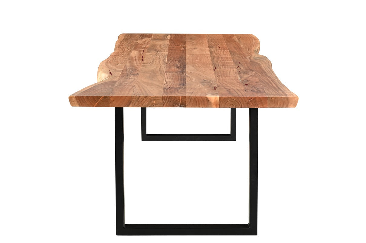 Calcutta Live Edge Dining Tables - U Bases - 5 Sizes - 55mm Tops