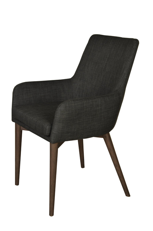 Fritz Dining Chairs with Arms - Dark Grey