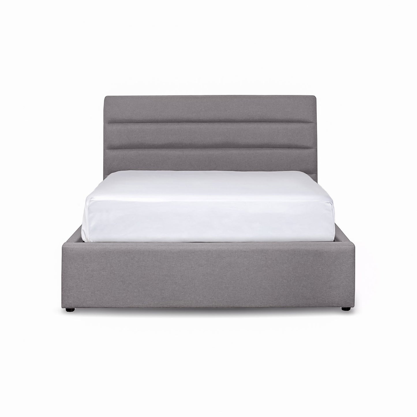 Justin Upholstered Bed - Greige - With or Without Storage