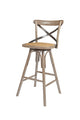 Crossback Swivel Counter Stool - Sundried