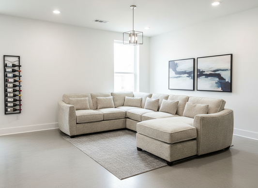Vibe Sectional - Feather Soft Seats and Backs