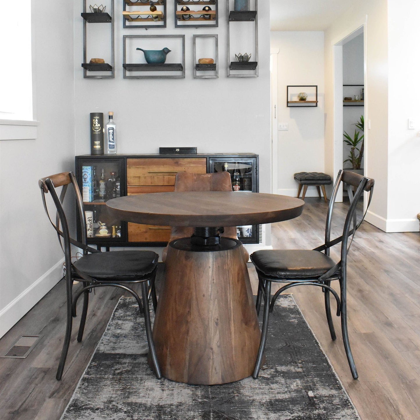 Metal Crossback Dining Chair