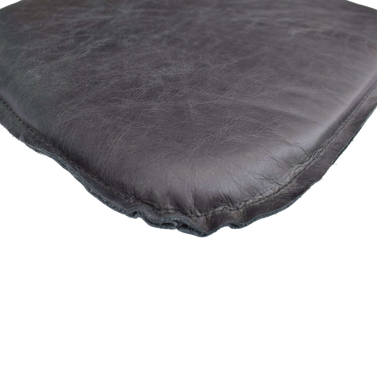 Leather Seat Cushion for Dining Chair - Antique Black