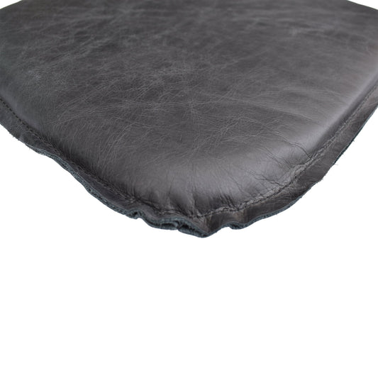 Leather Seat Cushion for Dining Chair - Antique Black