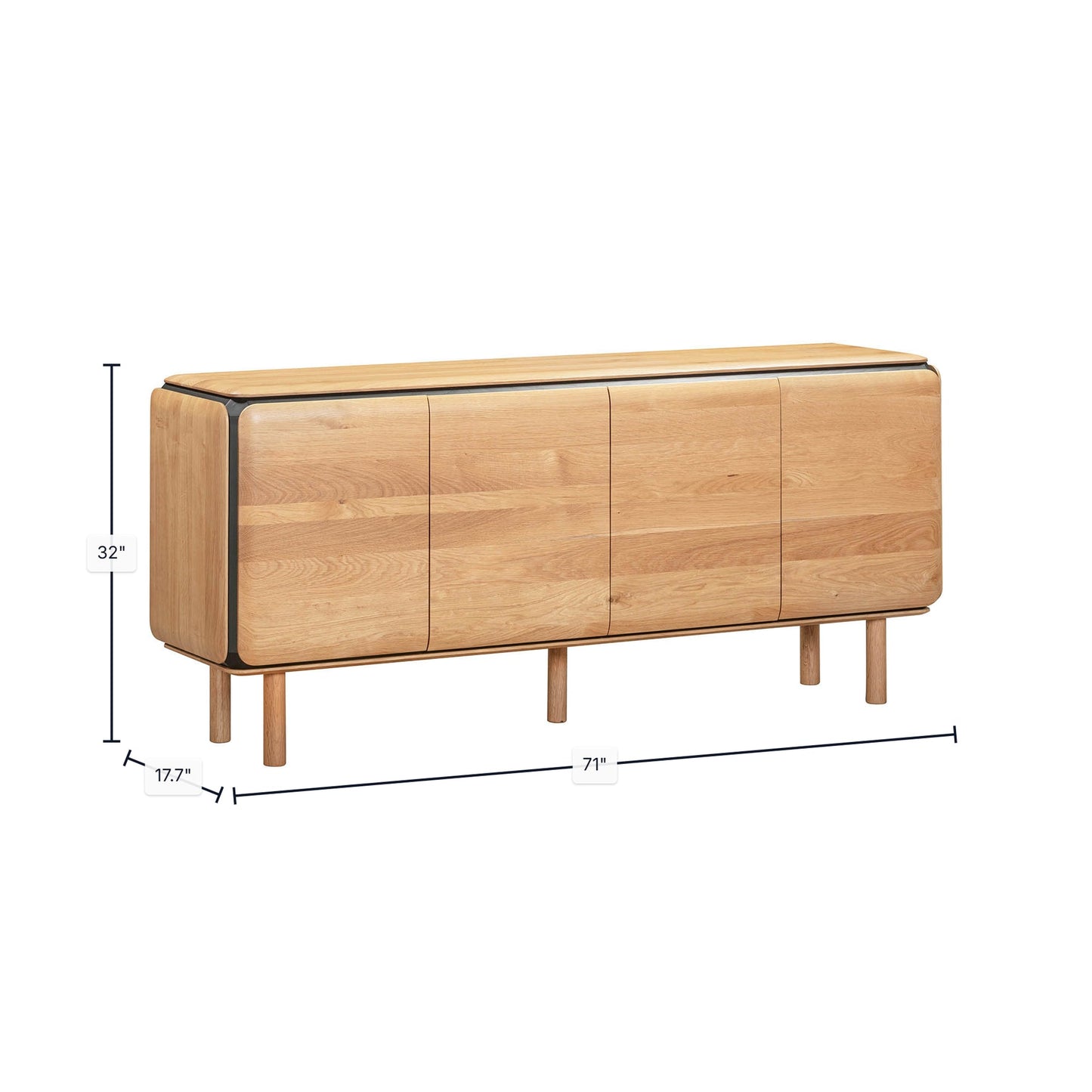 Distillery 4 Door Sideboard 71"