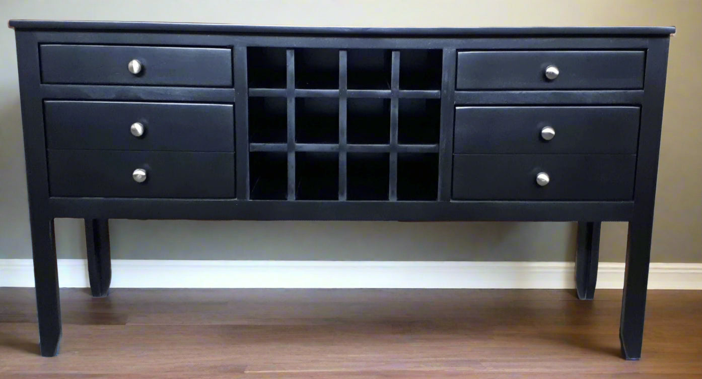 Metro Sideboard with Wine Rack - Solid Maple - 58"