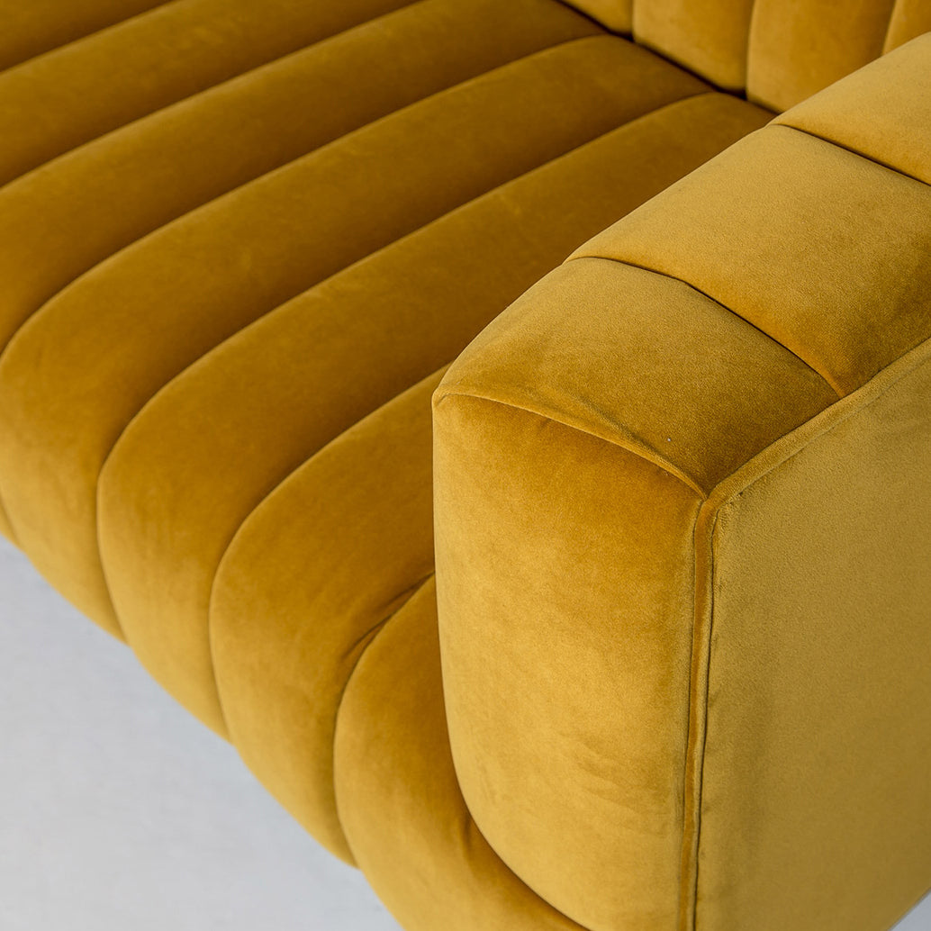 Elliot Sofa - Mustard - Condo Size