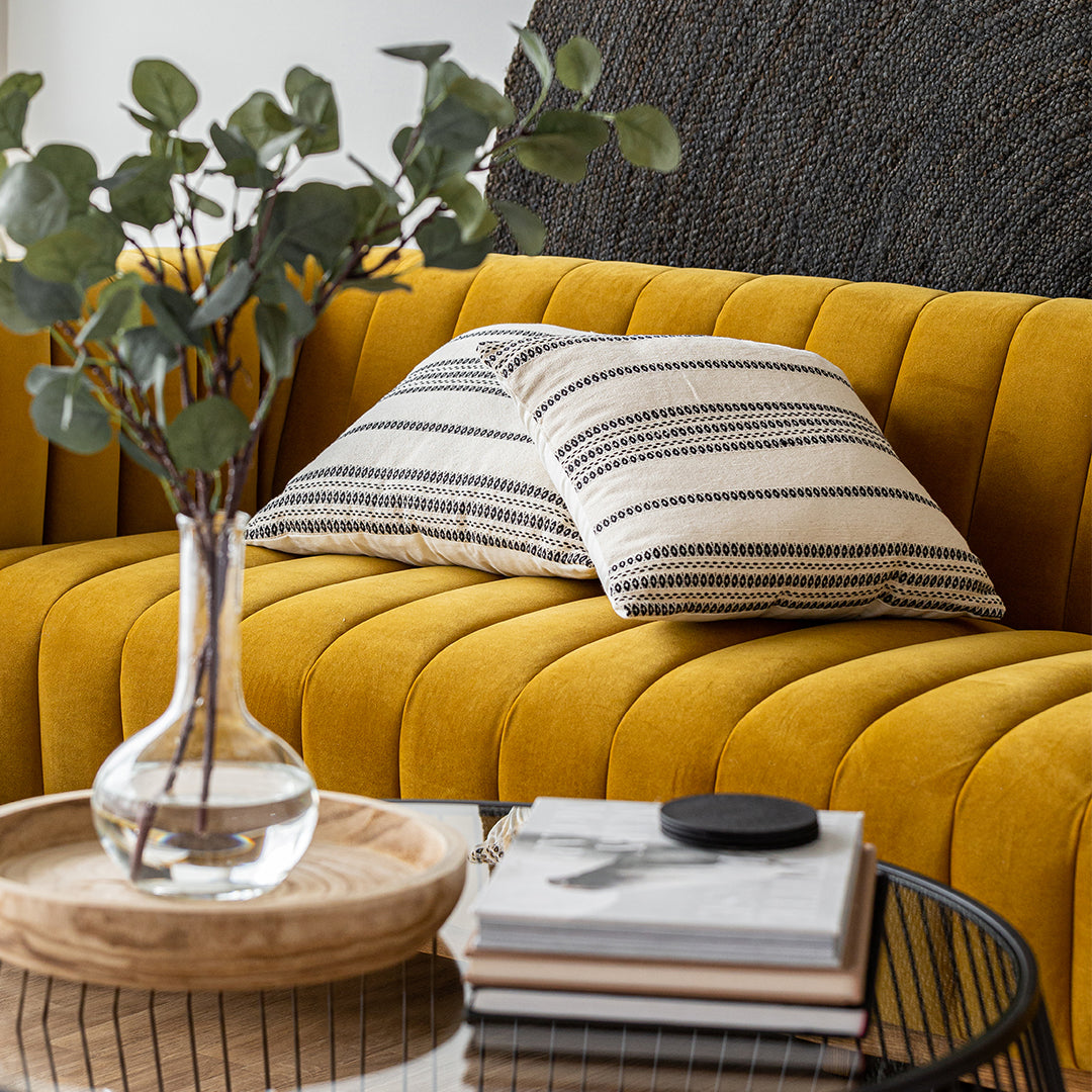 Elliot Sofa - Mustard - Condo Size