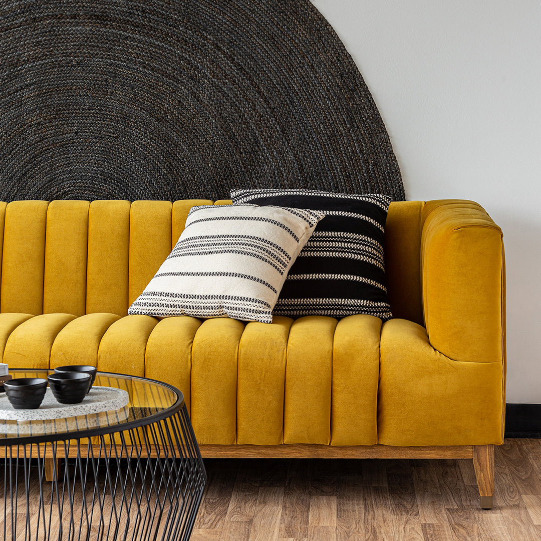 Elliot Sofa - Mustard - Condo Size
