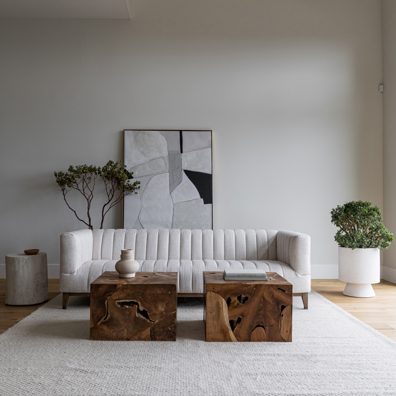 Elliot Sofa - Cream - Condo or Regular Size