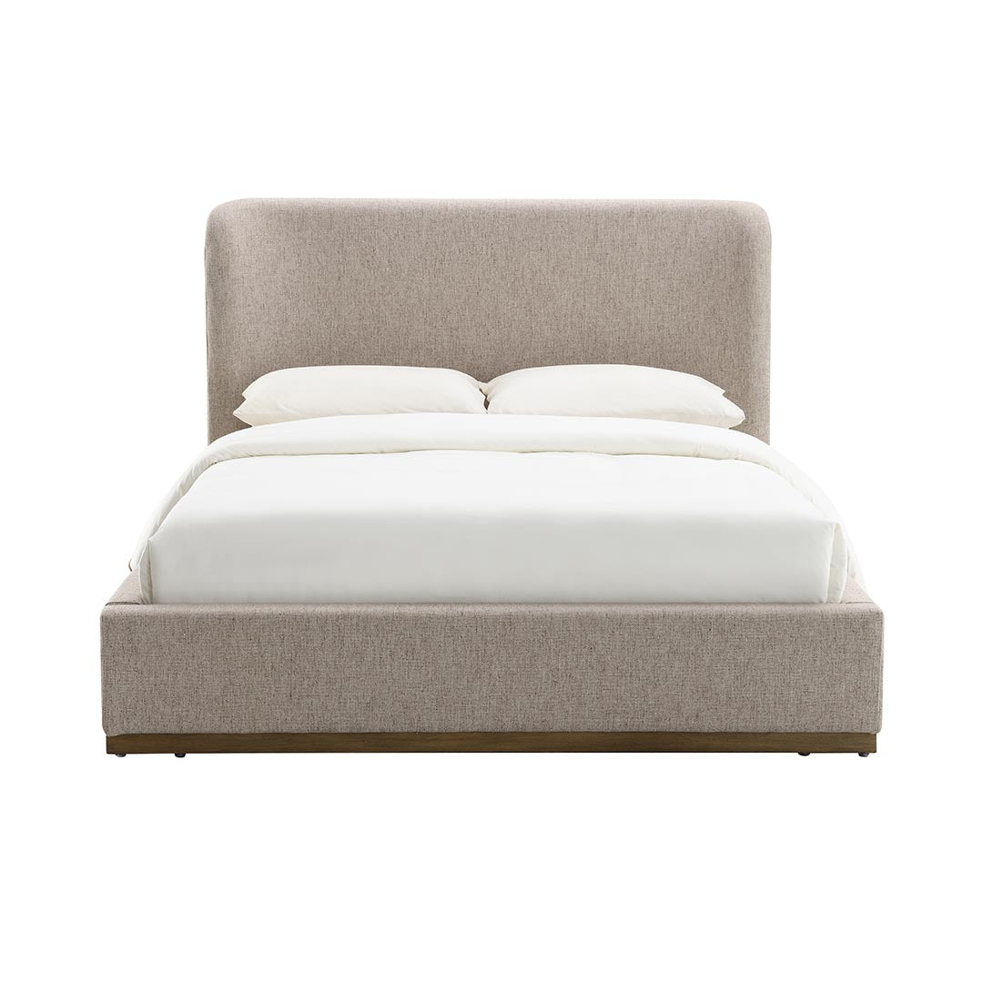 Faye Queen Upholstered Storage Bed Short - Perfect Taupe