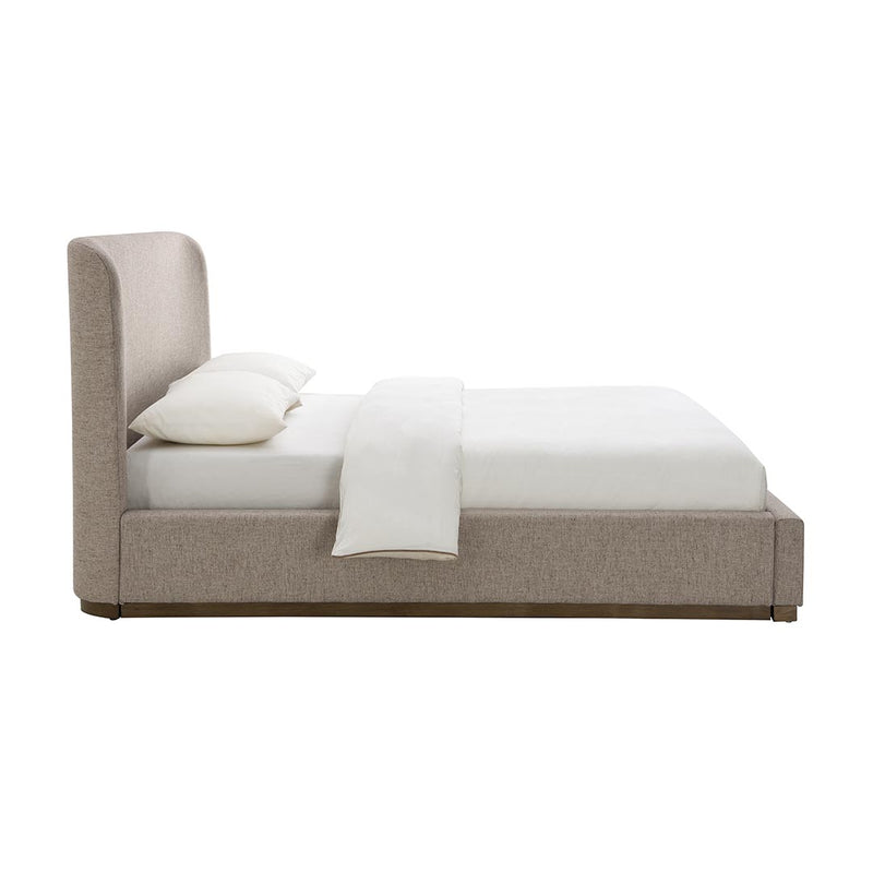 Faye Queen Upholstered Bed - Perfect Taupe