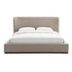 Faye King Upholstered Storage Bed Short - Perfect Taupe