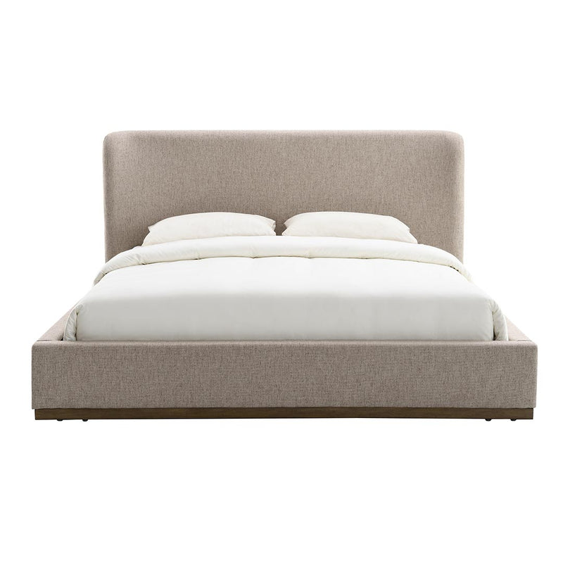Faye King Upholstered Bed - Perfect Taupe