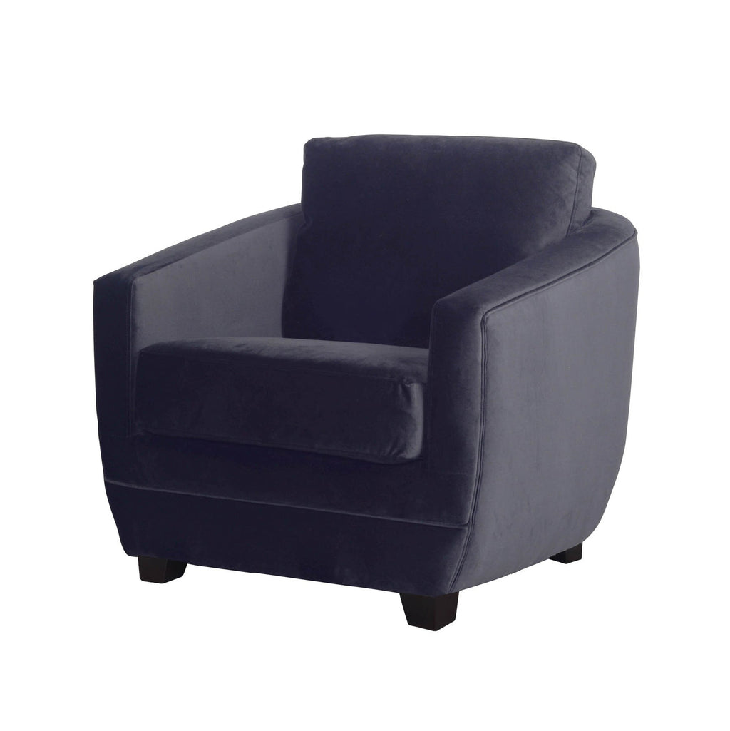 Baltimo Club Chair - Black Velvet