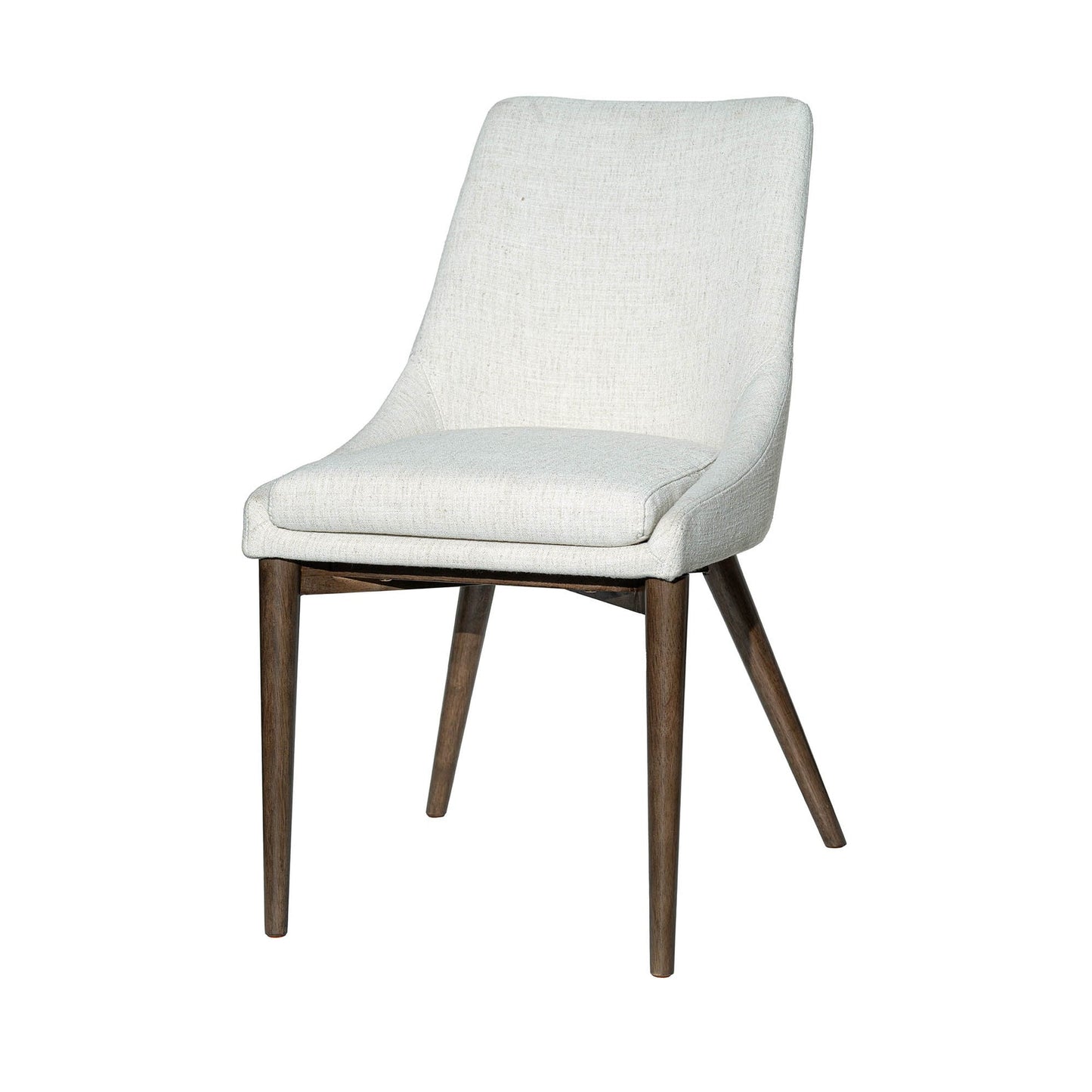 Fritz Dining Chairs - Ivory - Dark Legs