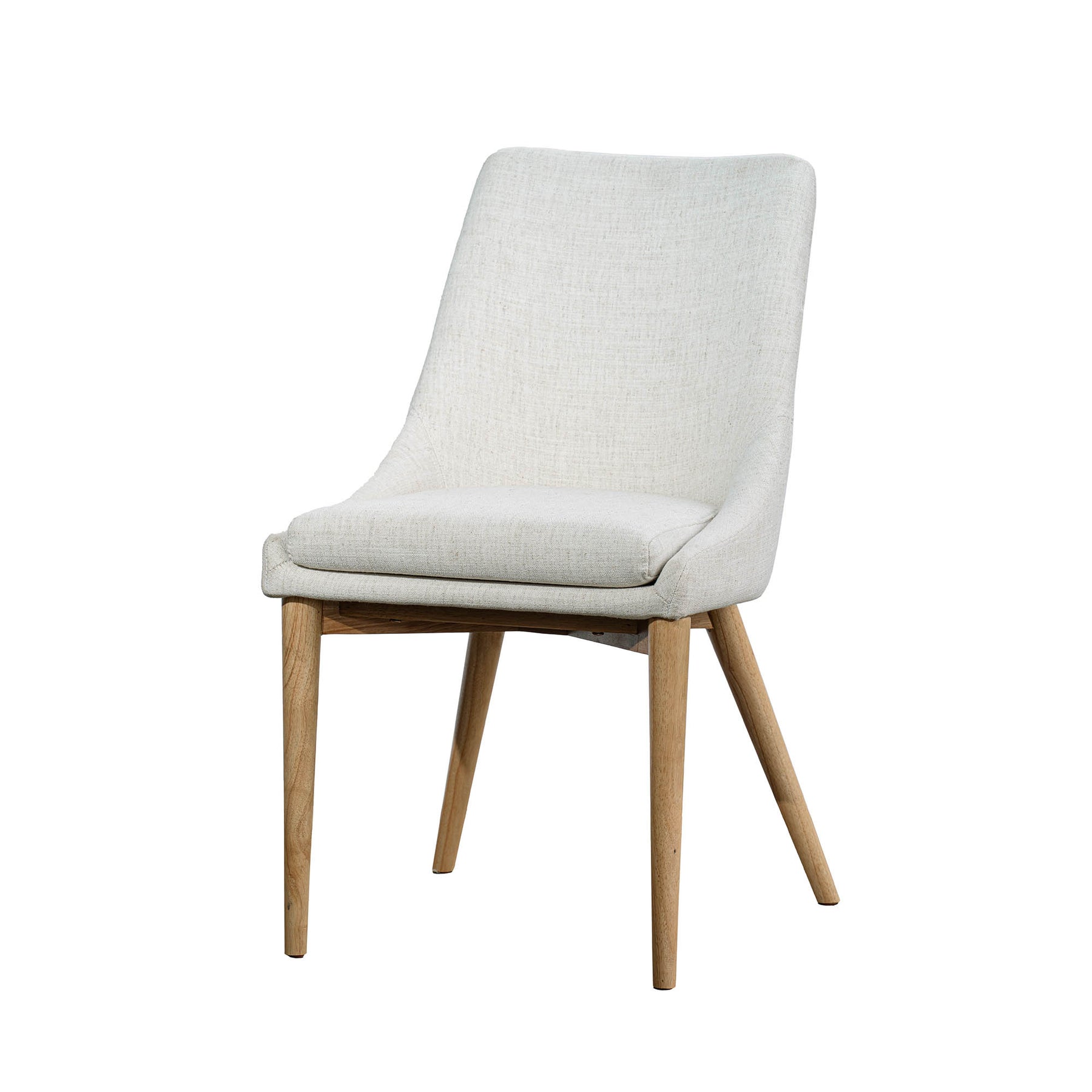Fritz Dining Chairs - Ivory - Natural Legs - Homestead Furniture - All Rights Reserved