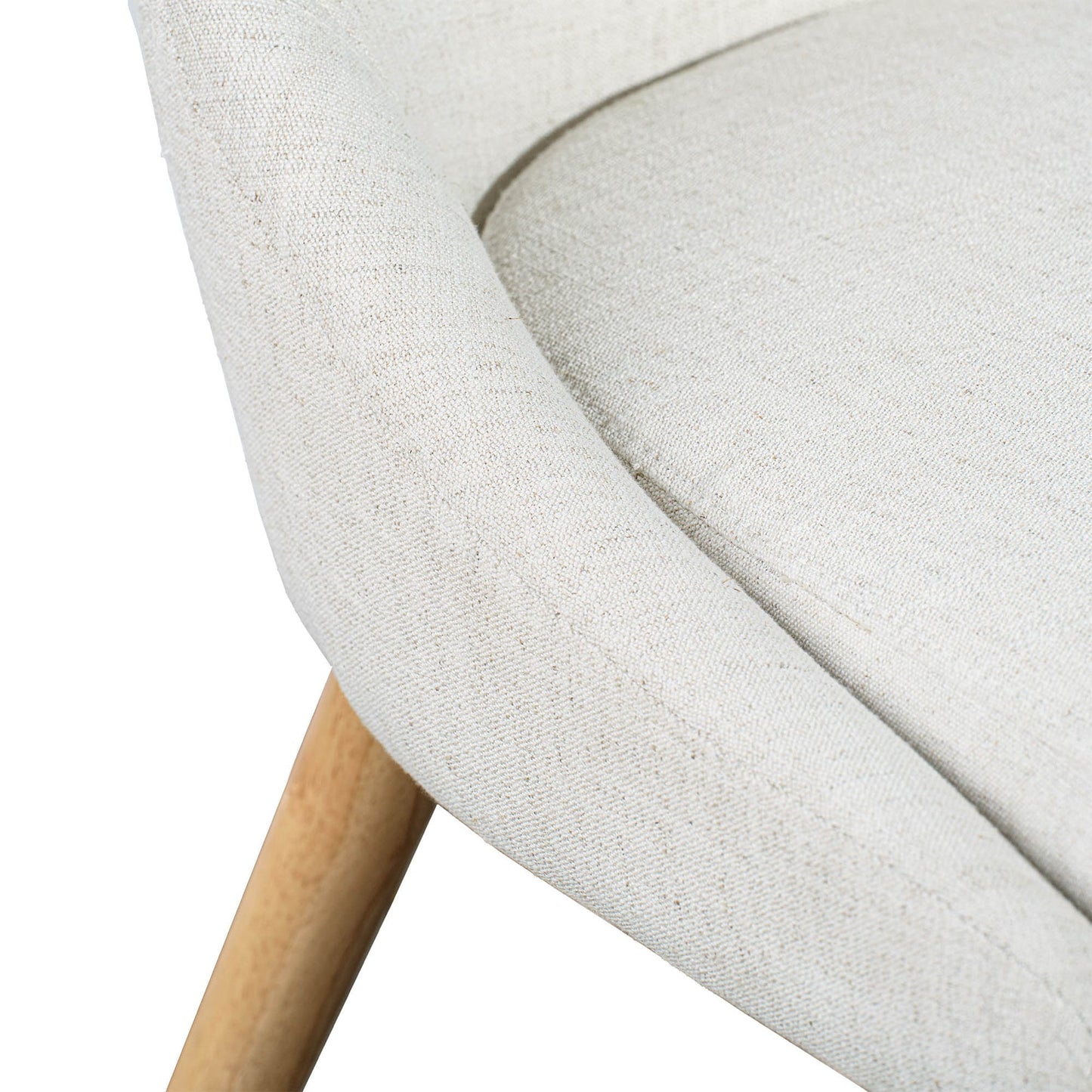 Fritz Dining Chairs - Ivory - Natural Legs - Homestead Furniture - All Rights Reserved