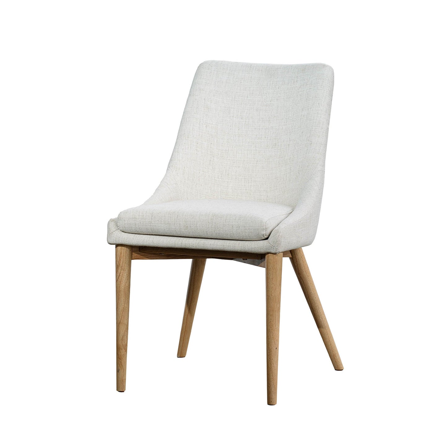 Fritz Dining Chairs - Ivory - Natural Legs - Homestead Furniture - All Rights Reserved