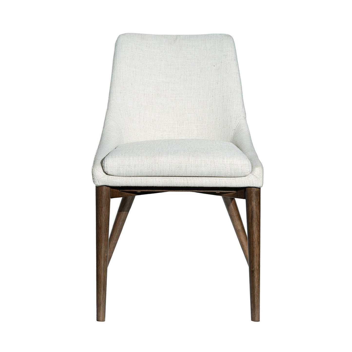 Fritz Dining Chairs - Ivory - Dark Legs