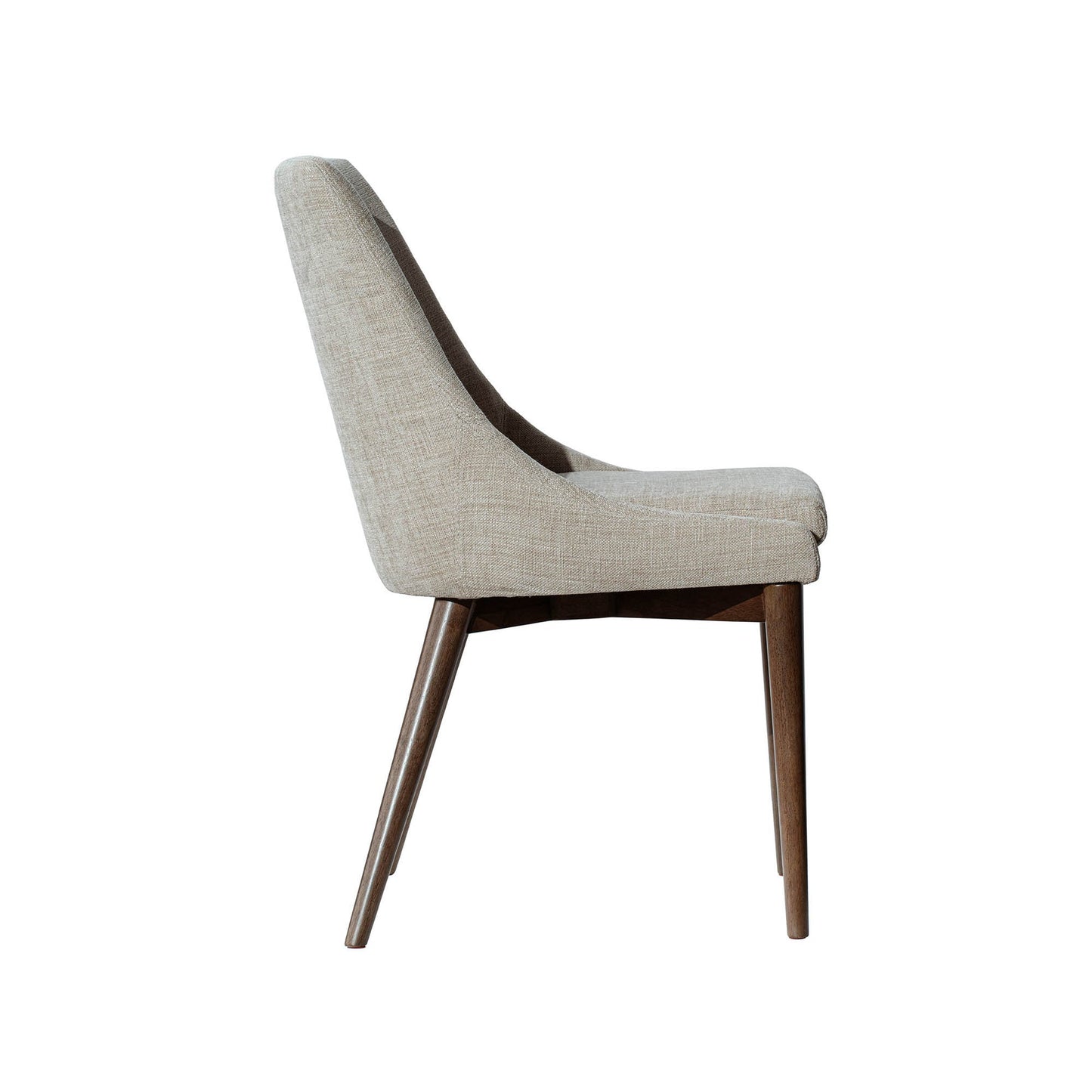Fritz Dining Chairs - Taupe - Dark Legs