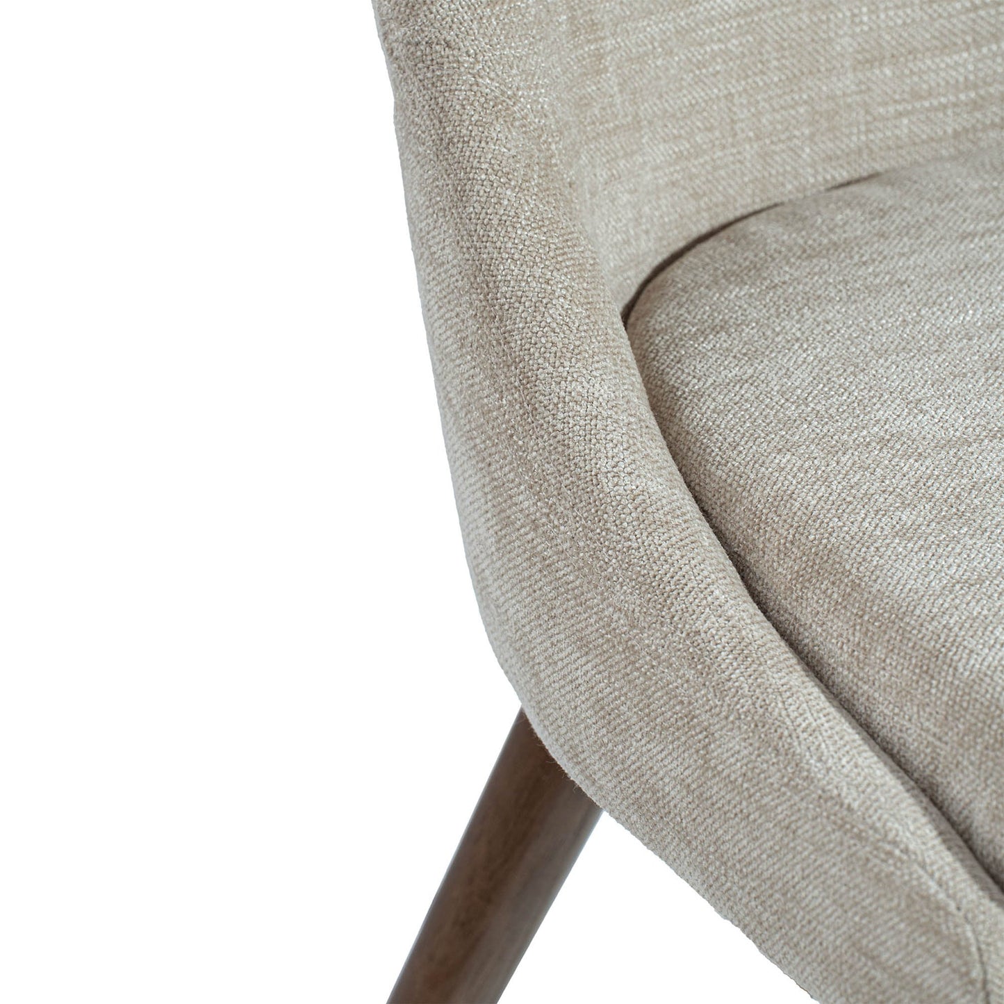 Fritz Dining Chairs - Taupe - Dark Legs