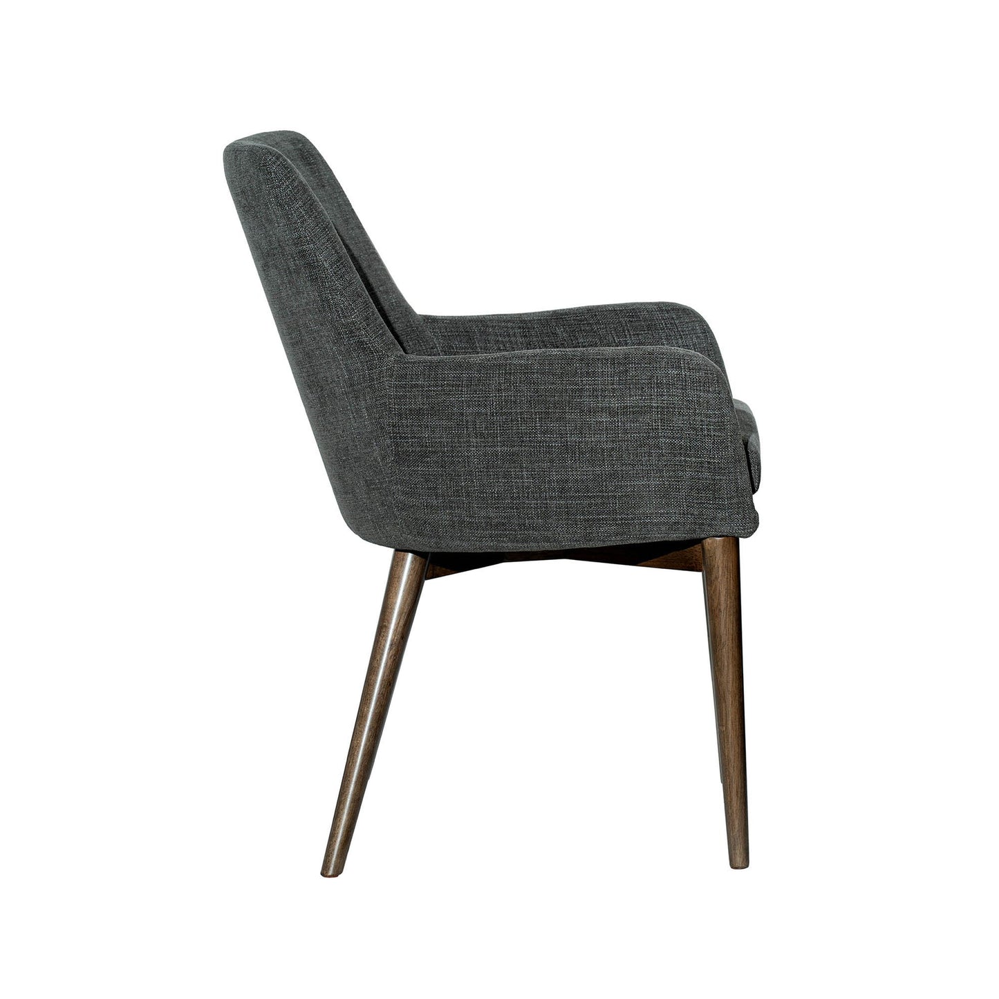 Fritz Dining Chairs with Arms - Slate - Dark Legs