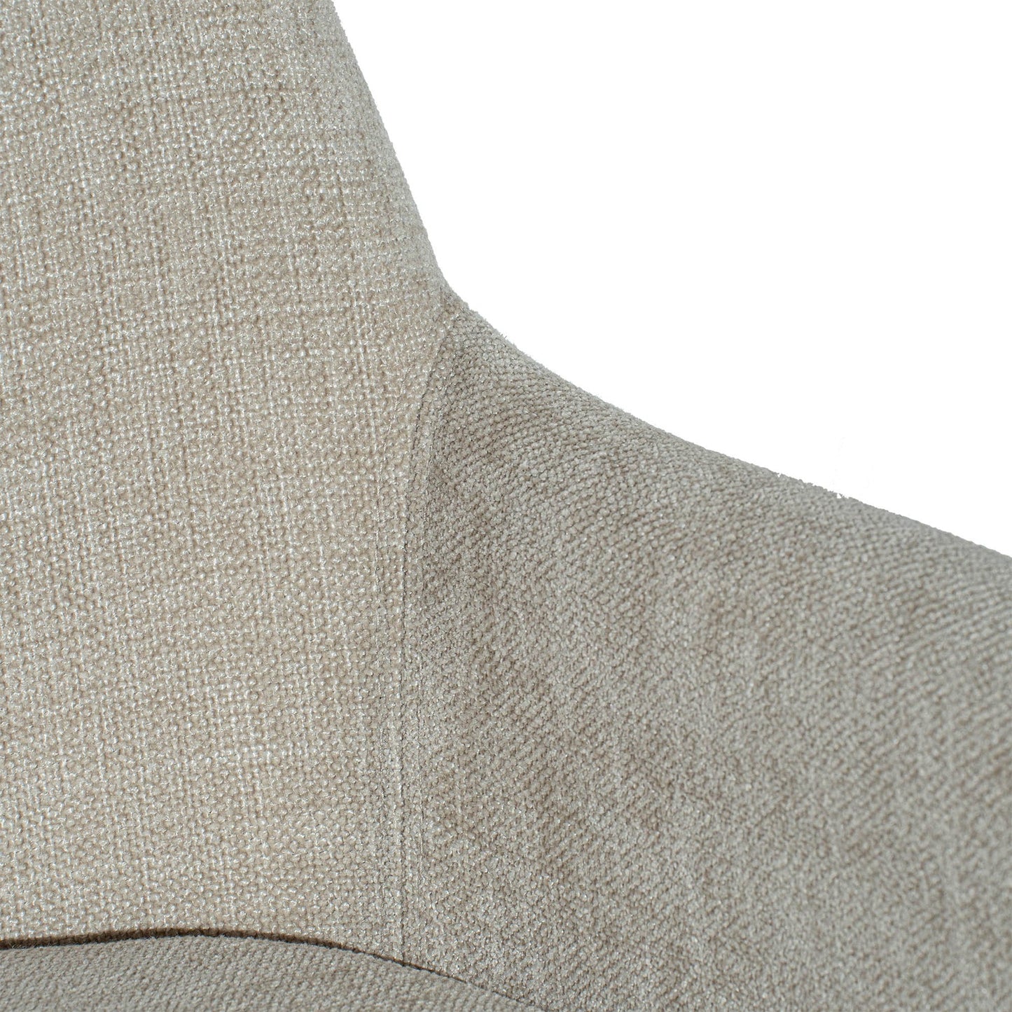 Fritz Dining Chairs with Arms - Taupe - Dark Legs