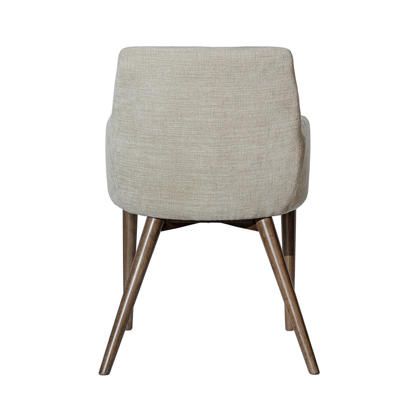 Fritz Dining Chairs with Arms - Taupe - Dark Legs