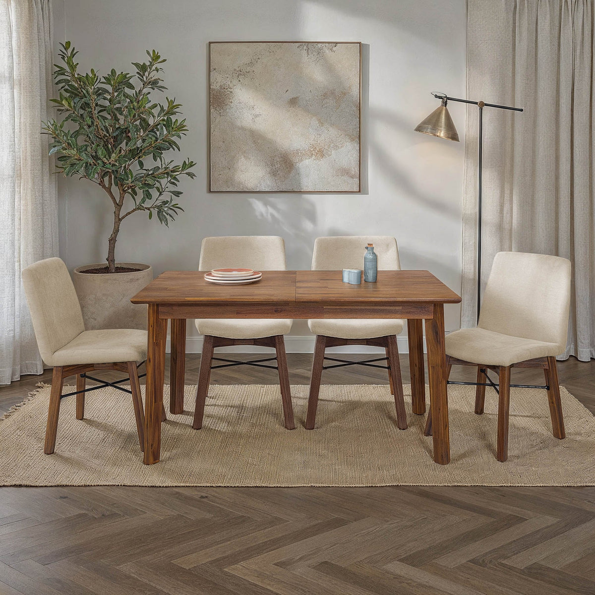 Gia Dining Chair - Warm Pecan
