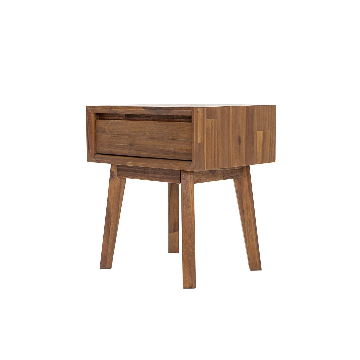 Gia 1 Drawer Night Table - Warm Pecan