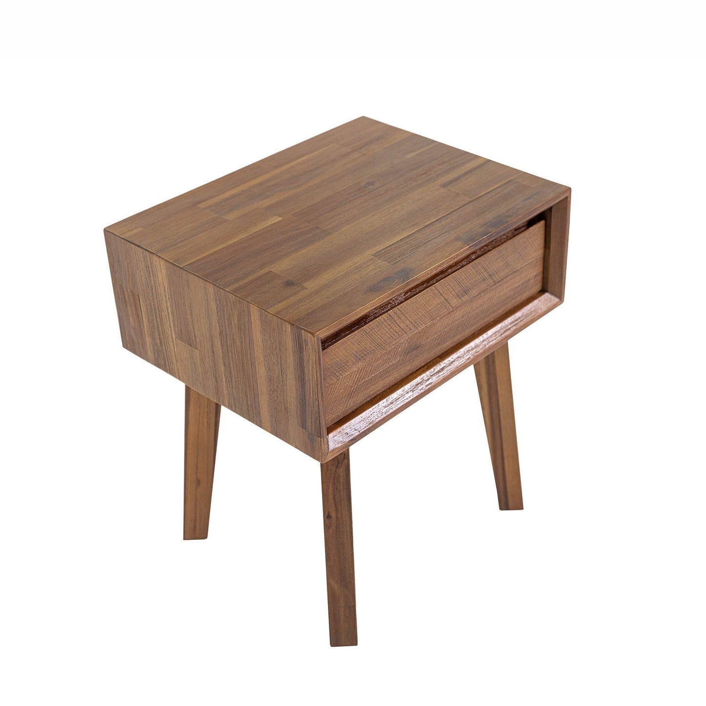 Gia 1 Drawer Night Table - Warm Pecan