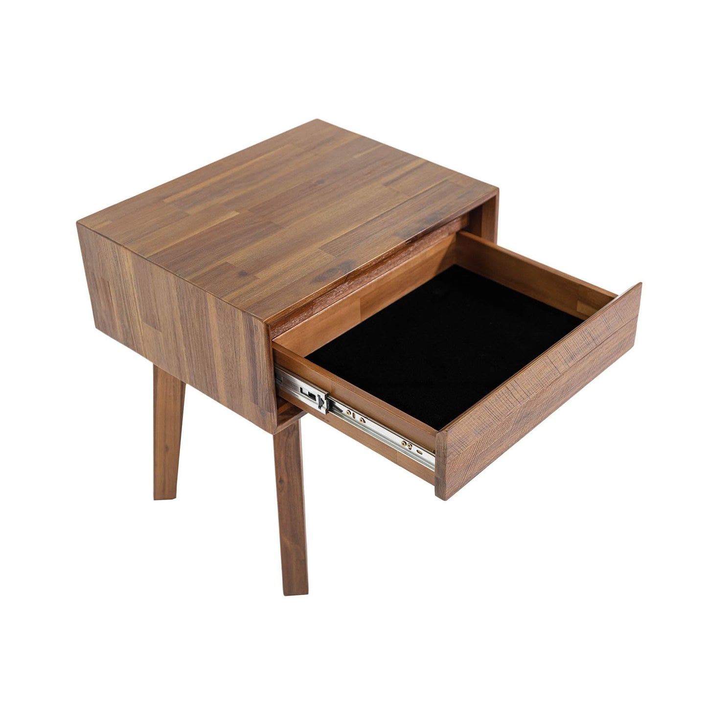 Gia 1 Drawer Night Table - Warm Pecan