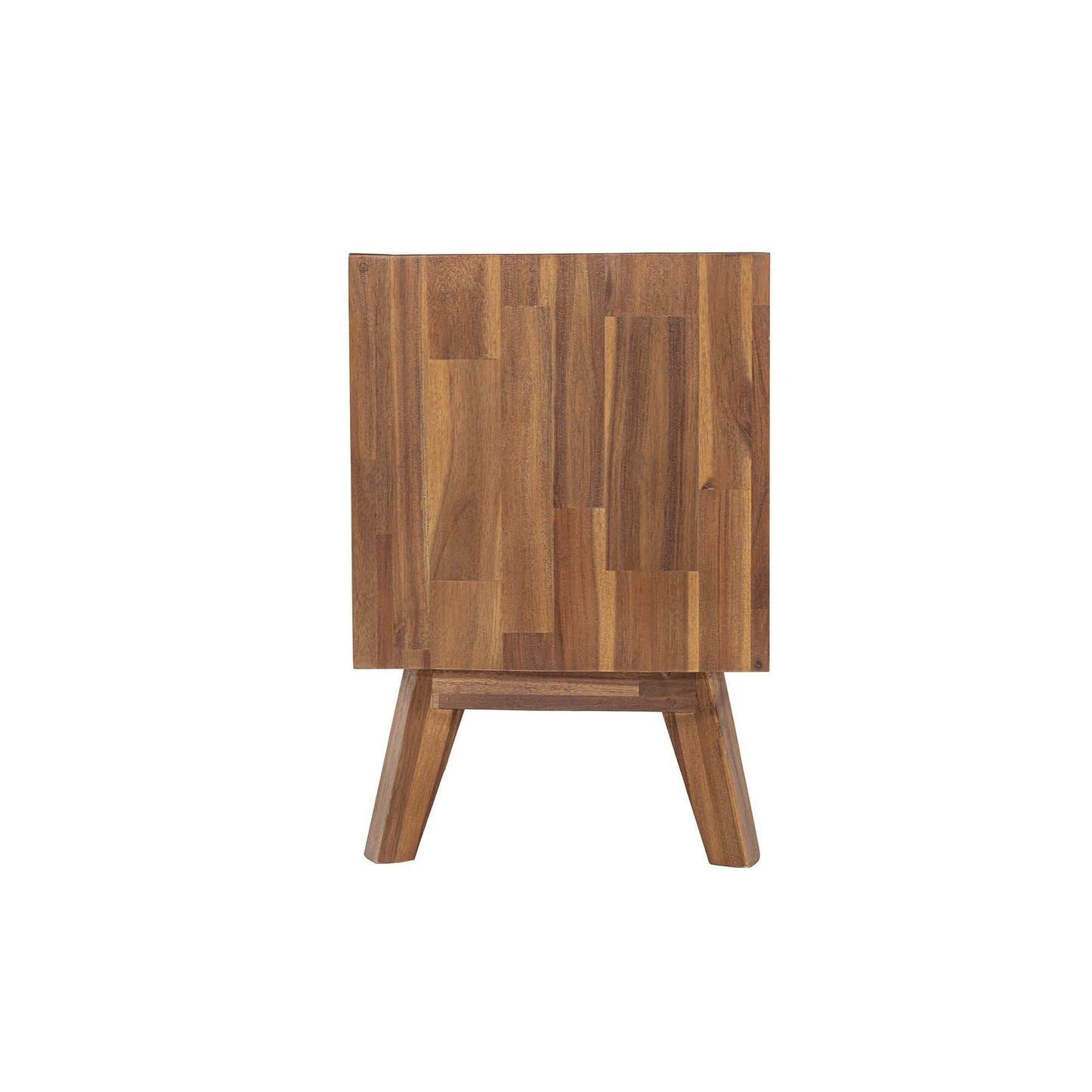 Gia 2 Drawer Side Table - Warm Pecan