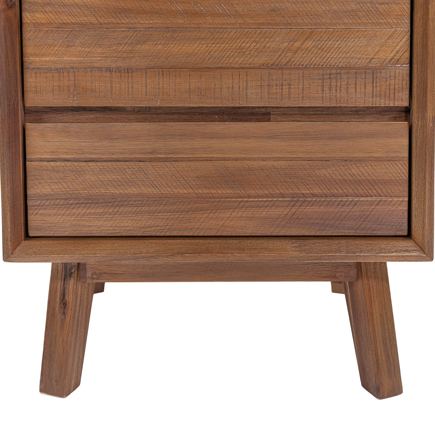 Gia 2 Drawer Side Table - Warm Pecan
