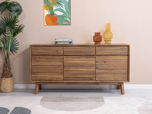 Gia Sideboard - 63" - Warm Pecan - Homestead Furniture - All Rights Reserved