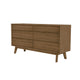 Gia 6 Drawer Dresser - Warm Pecan