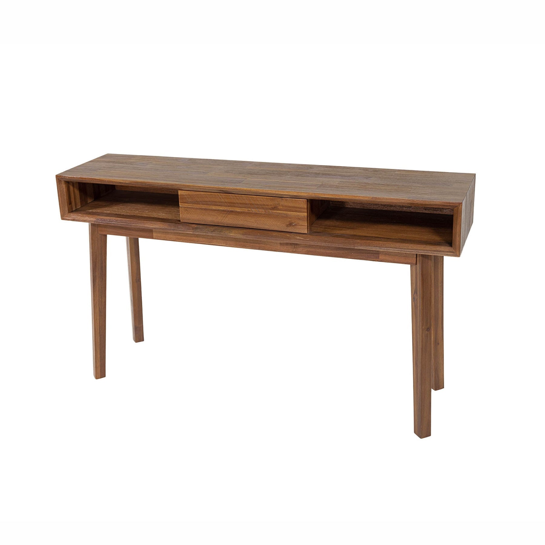 Gia Console - 55" - Warm Pecan - Homestead Furniture - All Rights Reserved