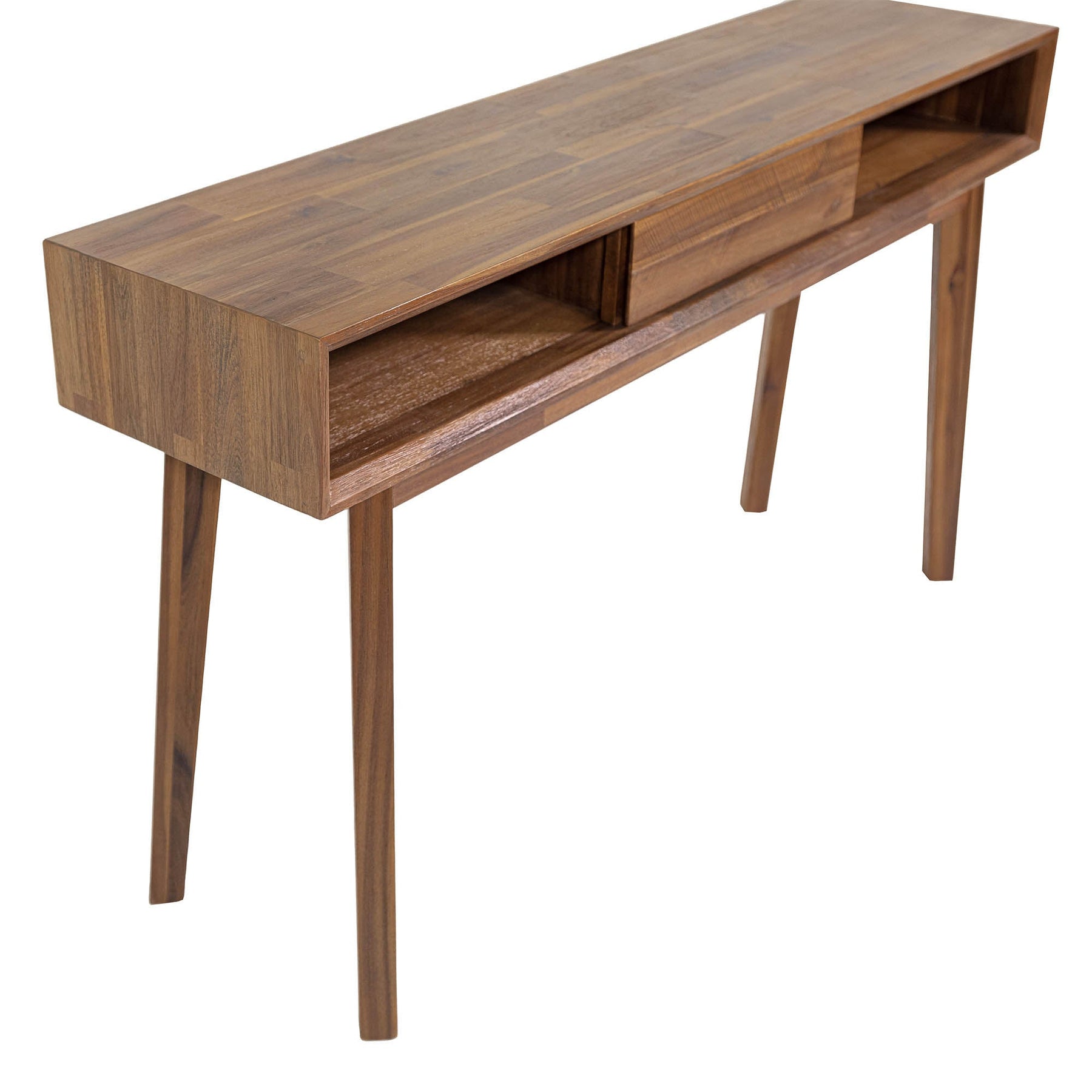 Gia Console - 55" - Warm Pecan - Homestead Furniture - All Rights Reserved