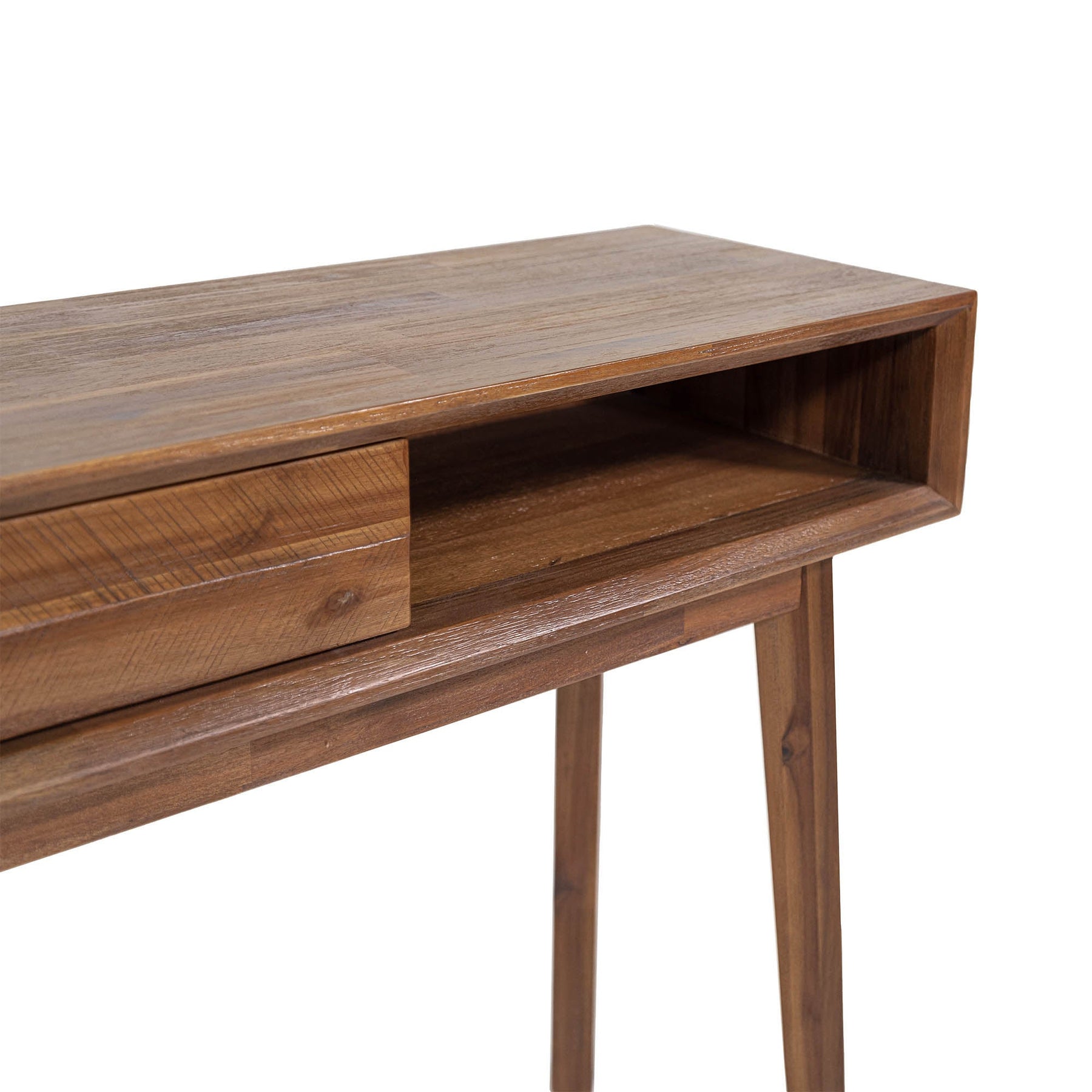 Gia Console - 55" - Warm Pecan - Homestead Furniture - All Rights Reserved